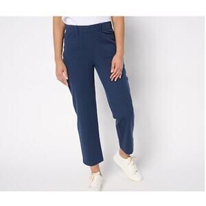 Anybody Petite XS Navy All Stretch Twill Straight Leg Ankle Pant A683178 NWOT